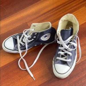 Converse High Top Navy Sneakers